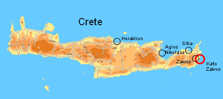 picture of map of Crete