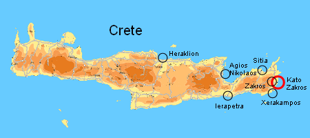 picture of map of Crete